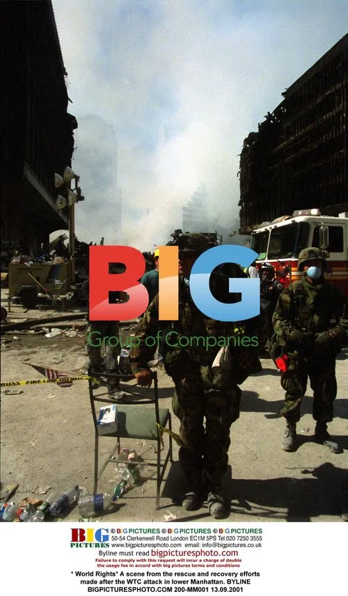 Recovery efforts after WTC attack in NYC
