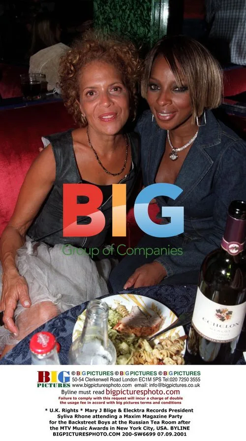 Mary J Blige & Sylvia Rhone at Maxim Party