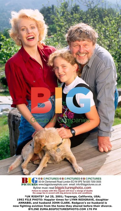 Lynn Redgrave, daughter Annabel, and husband John Clark