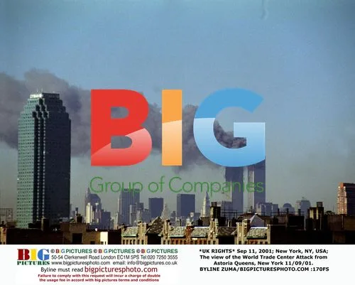 View of World Trade Center Attack from Astoria