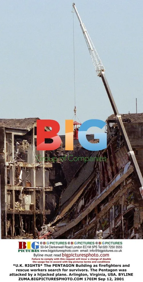 The PENTAGON Building after attack