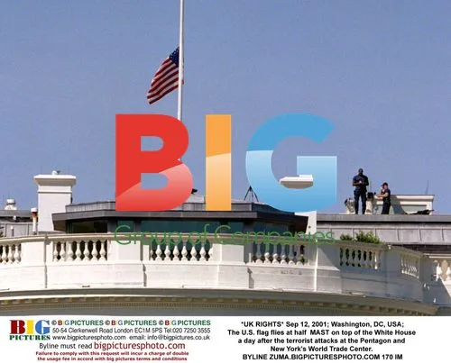 U.S. flag at half mast on White House