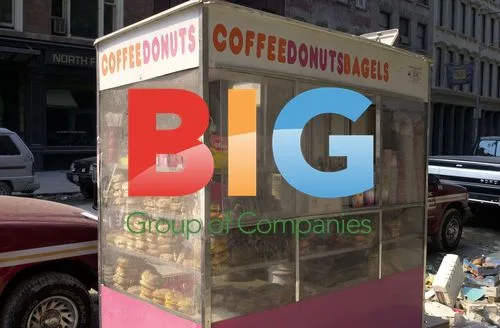 Abandoned Doughnut Stand Near WTC Collapse