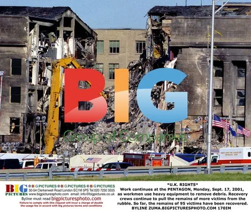 Recovery work at the Pentagon, 2001