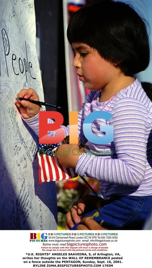 Child Writes on 9/11 Memorial Fence