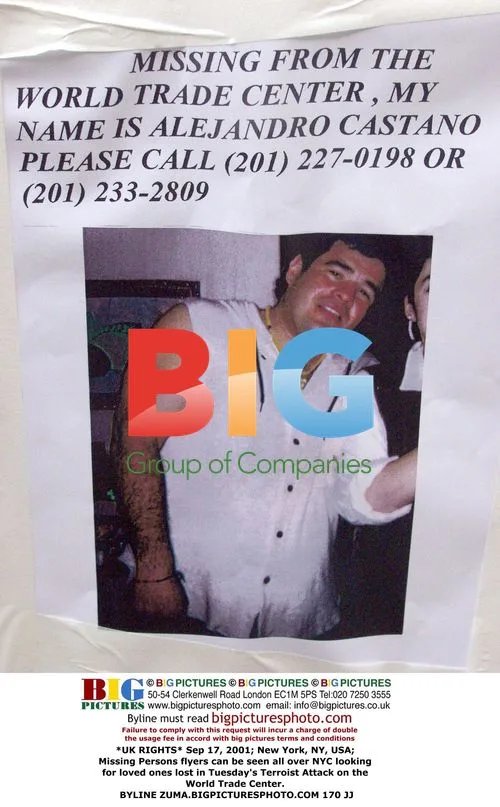 Missing Persons Flyers After 9/11 Attack