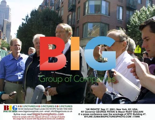Pataki & Giuliani at WTC Wreckage