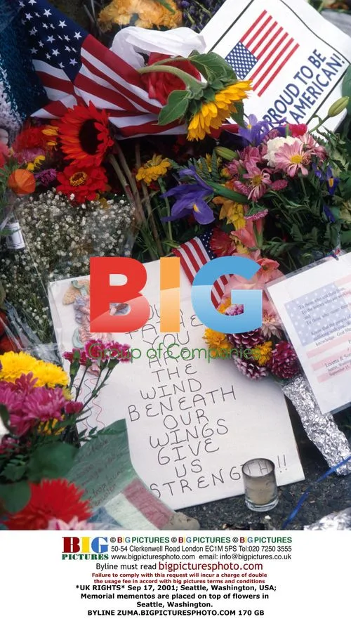 Memorial mementos placed in Seattle
