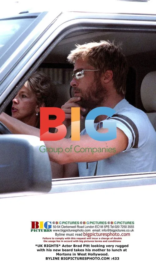 Brad Pitt and his mother out for lunch