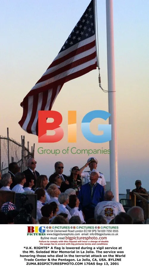 Vigil service at Mt. Soledad War Memorial