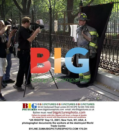 Photographer at Destroyed World Trade Center