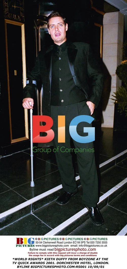 Kieth Duffy from Boyzone at TV Quick Awards 2001