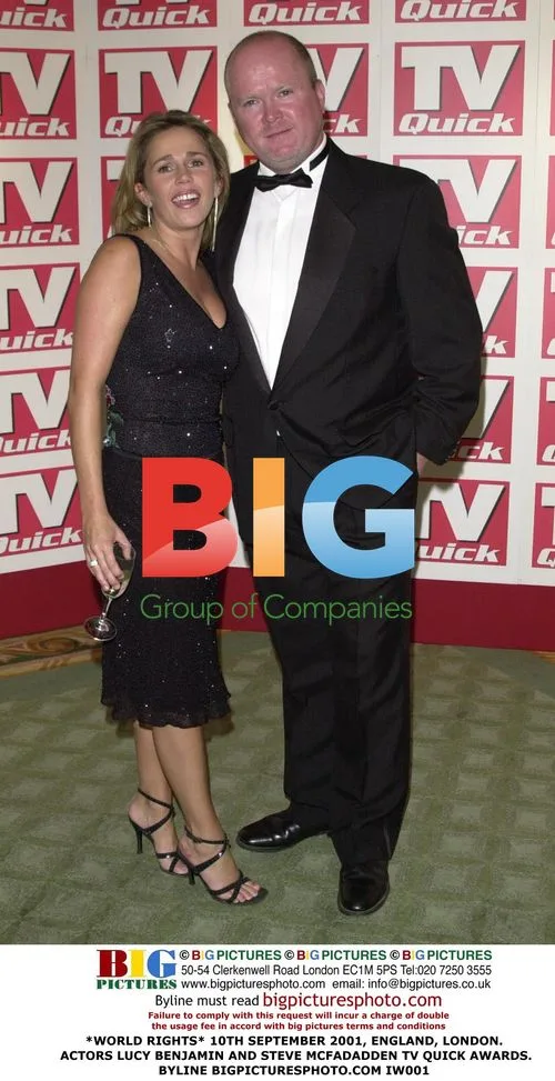 Lucy Benjamin and Steve McFadden at TV Quick Awards