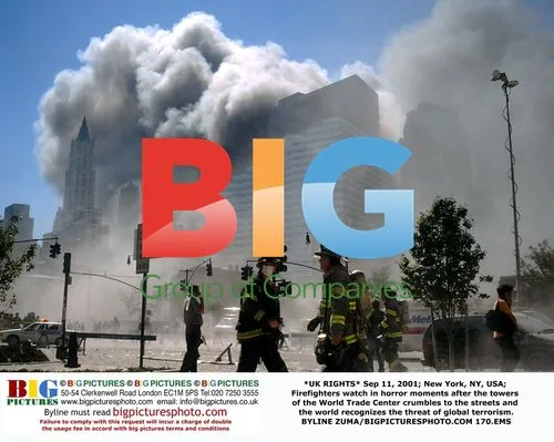 Firefighters Watch WTC Collapse on 9/11