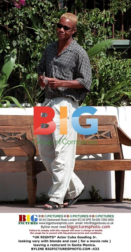 Cuba Gooding Jr. leaves restaurant in Santa Monica