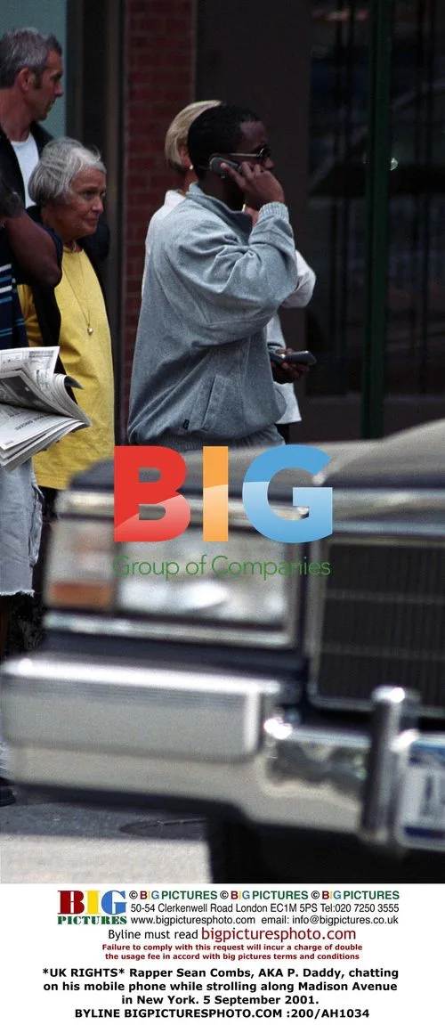 Rapper Sean Combs on Madison Ave in NYC