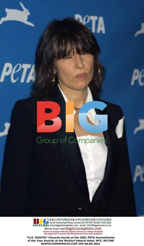 Chryssie Hynde at 2001 PETA Awards in NYC