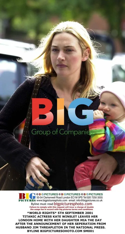 Kate Winslet leaves home with daughter Mia