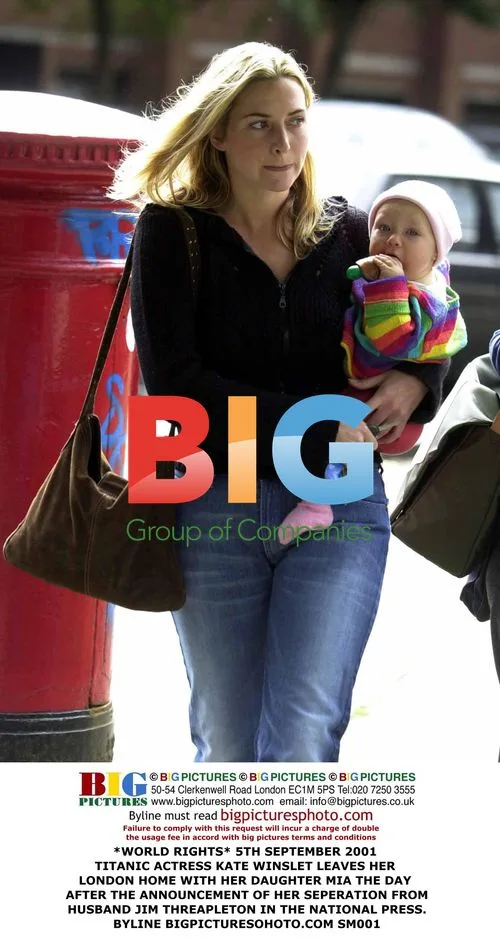 Kate Winslet leaves home with daughter Mia