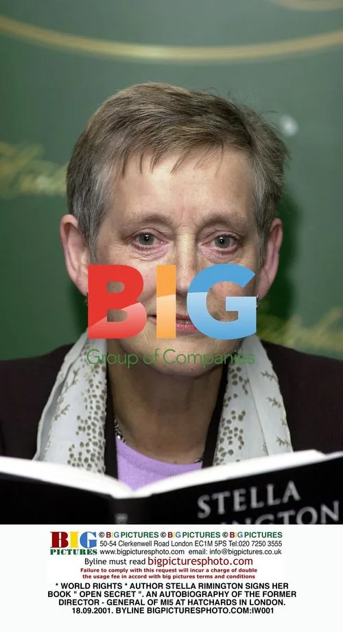 Stella Rimington signs "Open Secret" autobiography