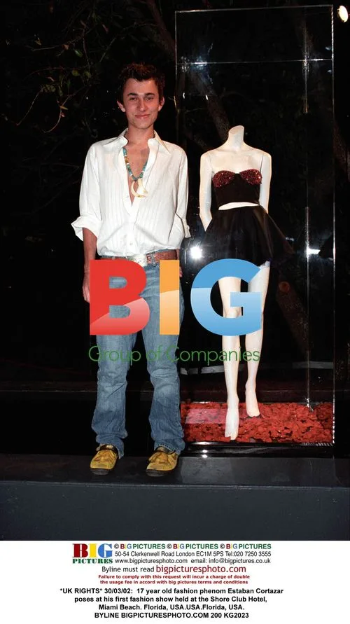 17 y.o. fashion phenom Estaban Cortazar at Miami show