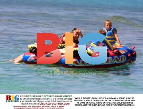 Gary Lineker and family on Caribbean holiday