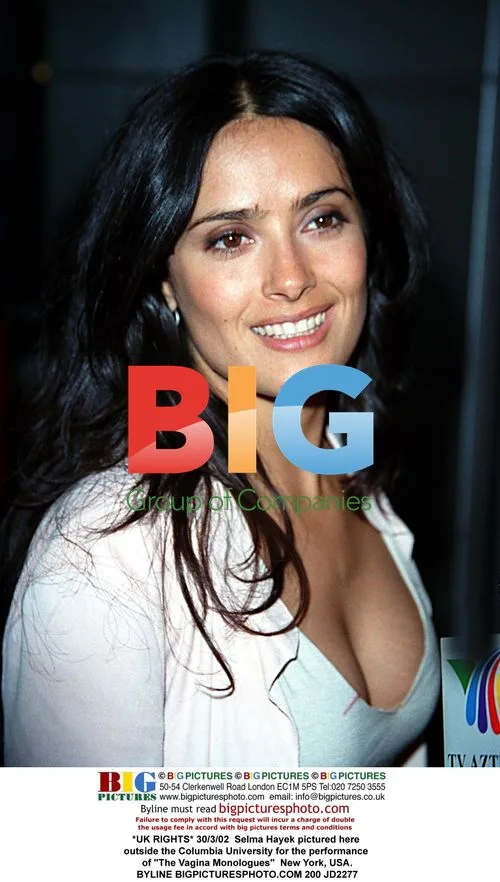 Selma Hayek at "Vagina Monologues" performance