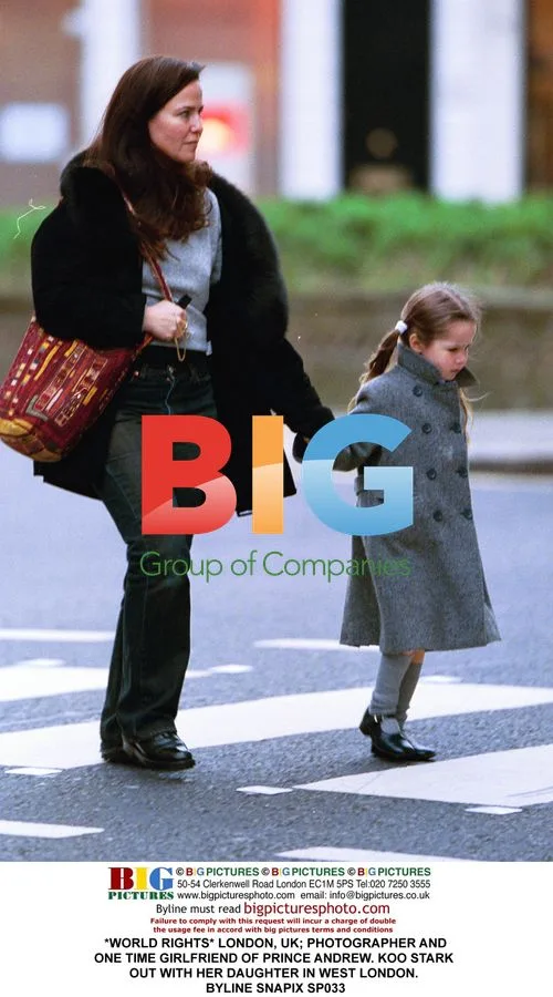 Koo Stark Out with Daughter in West London