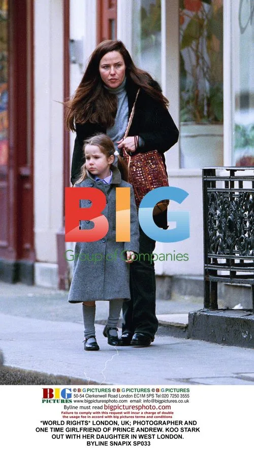 Koo Stark Out with Daughter in London
