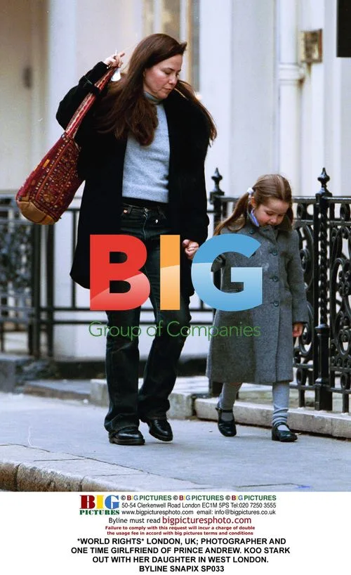 Koo Stark out with daughter in West London