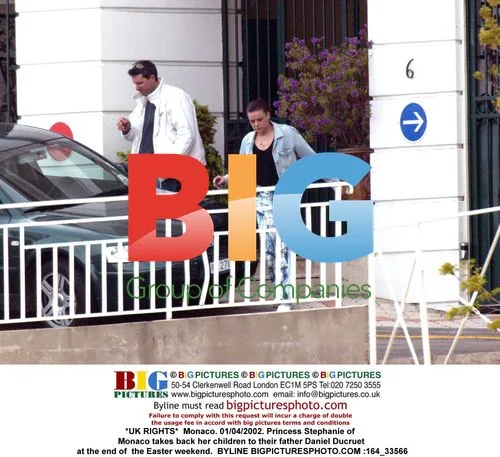 Princess Stephanie takes children to father Daniel Ducruet