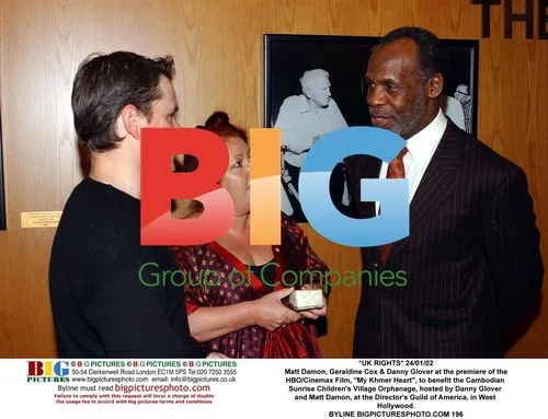 Matt Damon, Geraldine Cox & Danny Glover at "My Khmer Heart" Premiere