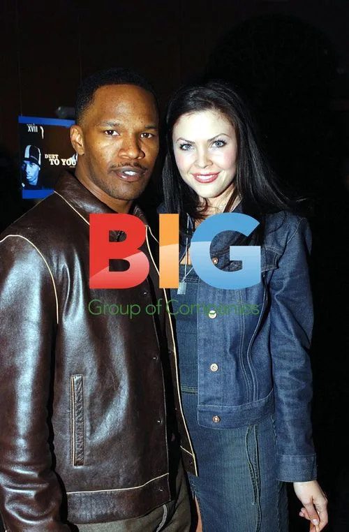 Jamie Foxx and Christa Campbell at NIKE Air Jordan XVII Launch Party