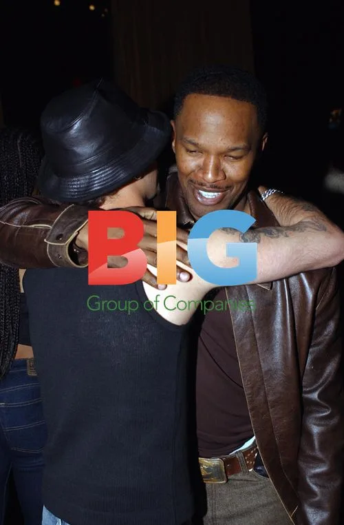 Jamie Foxx and A.J. McLean at NIKE Air Jordan XVII Launch