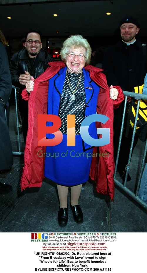 Dr. Ruth and Matthew Broderick at Broadway Charity Event