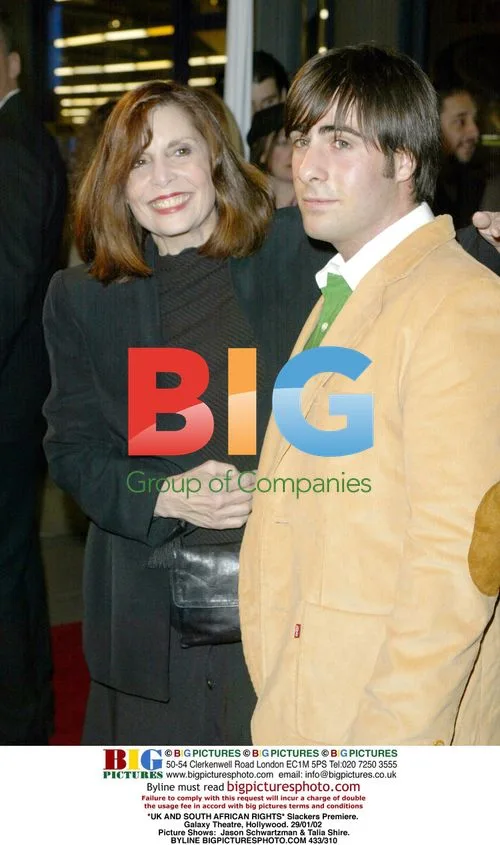 Jason Schwartzman & Talia Shire at Slackers Premiere
