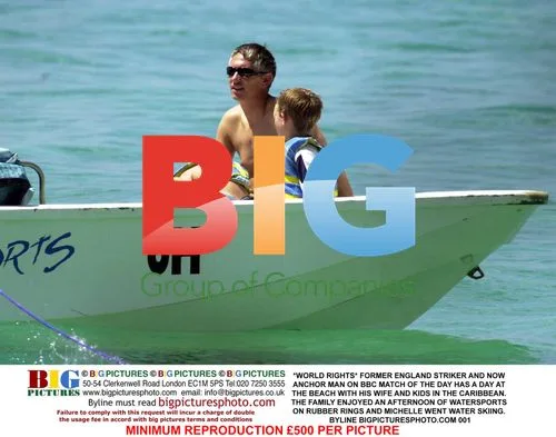 Former England Striker on Beach with Family