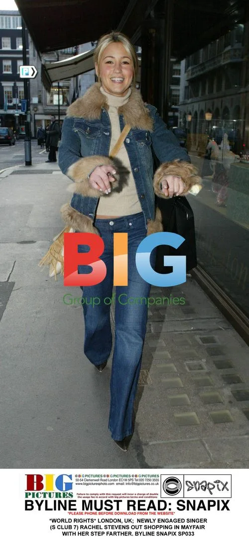 Rachel Stevens Shops in Mayfair with Step Father