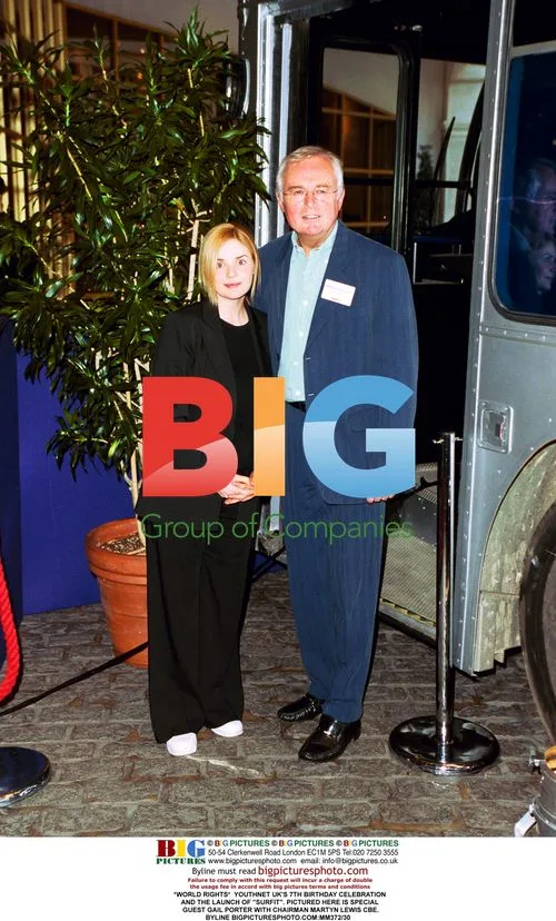Gail Porter and Martyn Lewis at YOUTHNET UK Event