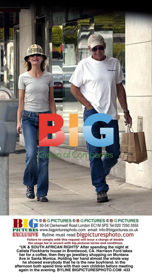 Harrison Ford and Calista Flockhart shopping in Santa Monica