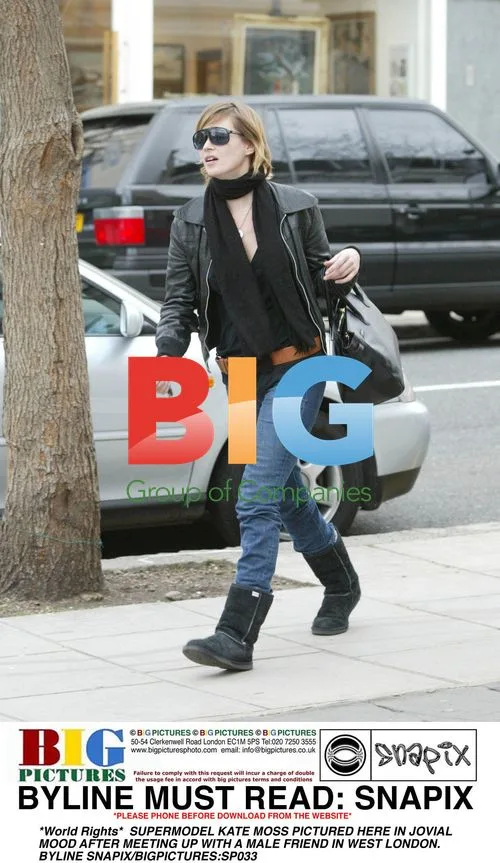 Kate Moss Meets Male Friend in West London