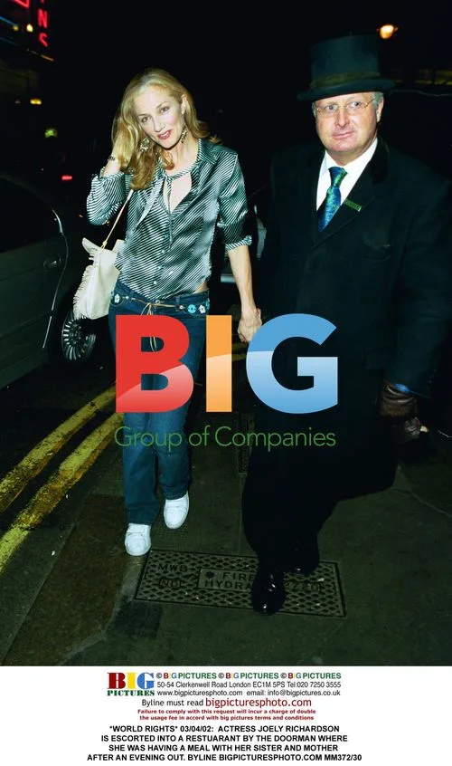 Joely Richardson Escorted To Restaurant