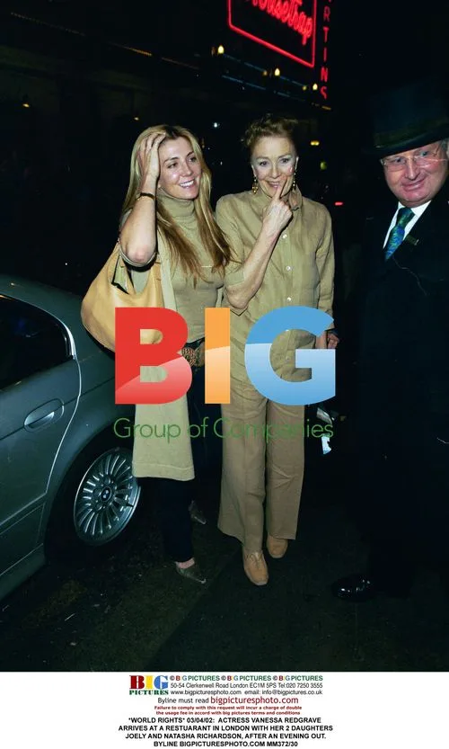 Vanessa Redgrave with daughters in London