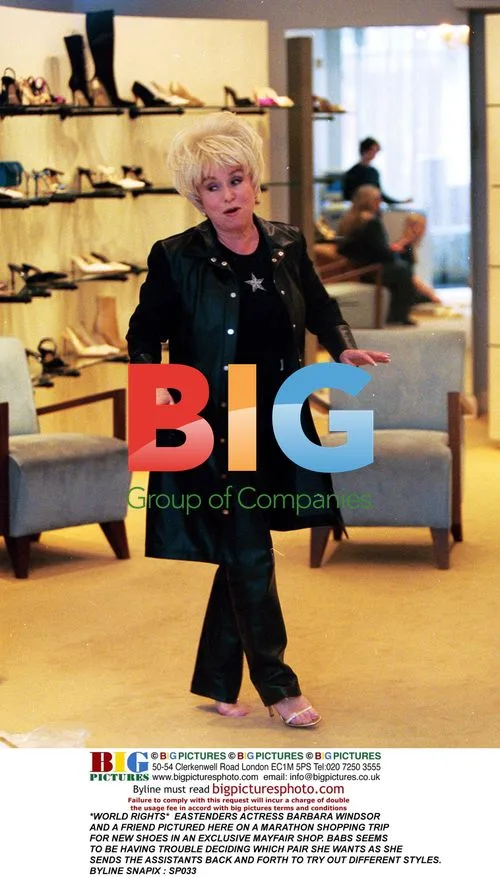 Barbara Windsor on Shopping Trip