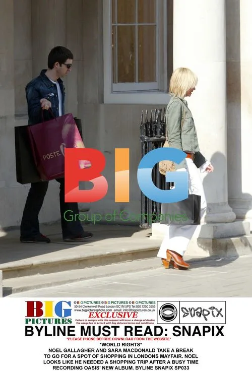 Noel Gallagher and Sara Macdonald Shop in Mayfair