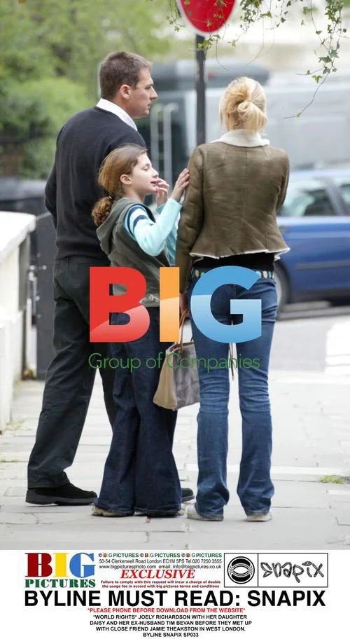Joely Richardson with Daughter and Ex-Husband