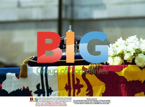 Queen Mother's Coffin at Ceremonial Procession