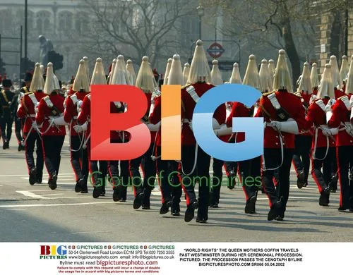 Queen Mother's Coffin Procession in London