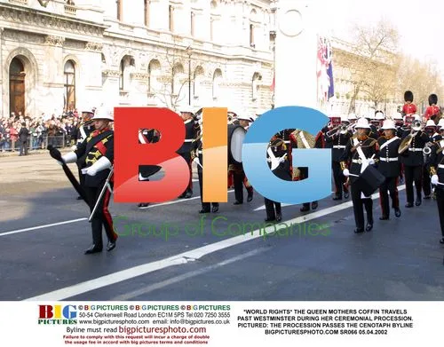Queen Mother's Coffin Procession in London