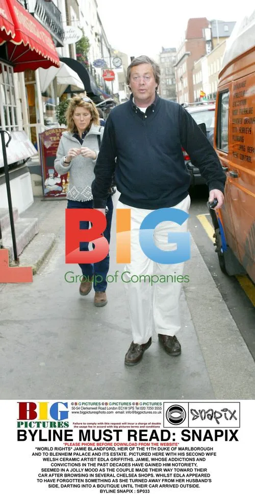Jamie Blandford and Wife Edla Browsing in Chelsea